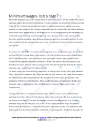 Minimum wages | Analysis