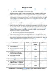 B2B-markedet | Noter | Afsætning