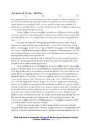 Anima | Essay