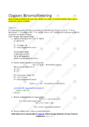 Binomialfordeling | Noter Matematik