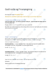 Finansregning | Matematik Noter