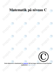 Kæmpe Dokument | Noter Matematik