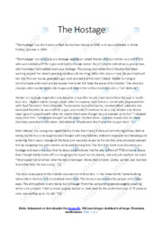 The Hostage | Analytical essay