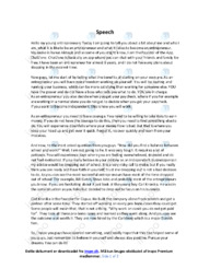 Entrepreneurs | Speech