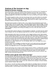 Der kommer en dag | Analyse