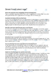 Street Food Latest rage | Essay