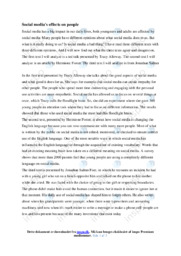 Social media’s effects on people | Essay