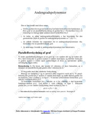Andengradspolynomier | Noter Matematik Aflevering