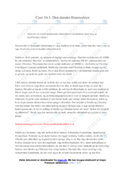 Den Danske Finanssektor | Afsætning Case