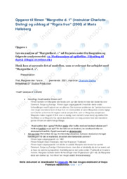 Margrethe d. 1 | Noter Bioteknologi Opgaver | Charlotte Sieling