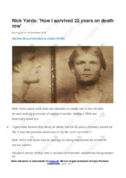Nick Yarris article