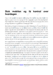 Sluk mobilen og få kontrol over hverdagen | Analyse | Martin S. P