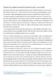 Analyse | Lars Løkke Rasmussens nytårstale – 1. januar 2019