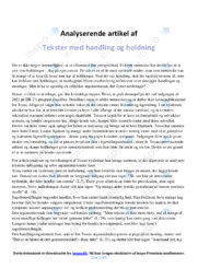 Nytårstale | Analyse | Tessa