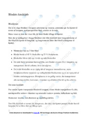 Blodets kredsløb | Noter Biologi