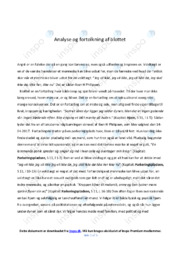 Blottet | Analyse