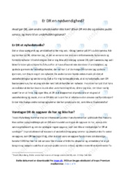 Er DR en nødvendighed | Dansk Essay