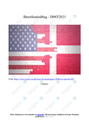 Amerikanisering | DHO