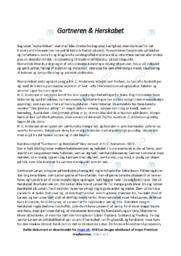 Gartneren & Herskabet | Analyse | H.C. Andersen