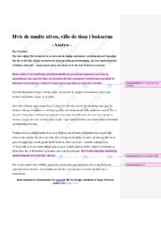 Hvis de mødte ulven, ville de tisse i bukserne | Analyse
