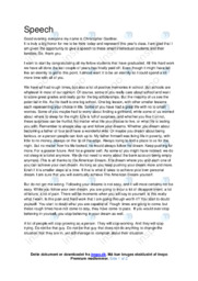 Speech on Happiness | Engelsk