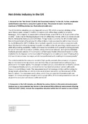 Hot drinks industry in the UK | Afsætning