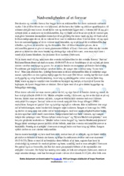 Nødvendigheden af et forsvar | Essay