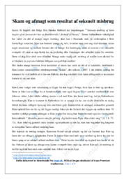 Seksuelt misbrug | Opgave