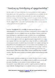 Spøgelsesbilist | Novelle analyse