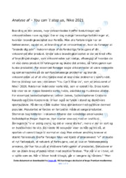 You can´t stop us | Analyse | Nike