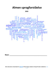 Almen sprogforståelse | Kæmpe dokument | Noter Dansk