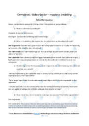 Magtens tredeling | Noter i historie | Over 2 sider