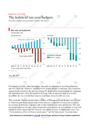 The hubris of ten-year budgets | Noter International Økonomi