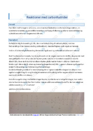 Reaktioner med carbonhydrider | Rapport