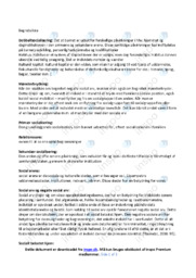 Begrebsliste | Noter i psykologi | Over 3 sider