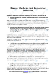 Dæmoner og besættelse | Noter i religion