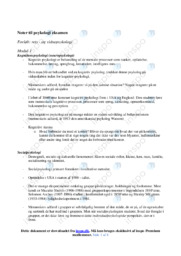 Rets- & Vidnepsykologi | Noter Psykologi
