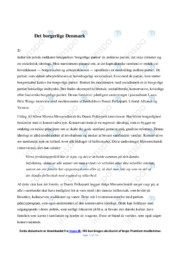 Det borgerlige Danmark | Opgave