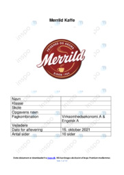 Merrild Kaffe | SRO Noter