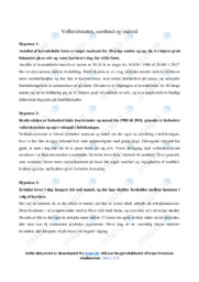 Velfærdsstaten | Hypotese