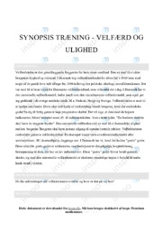 Velfærd og ulighed | Opgave