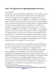 Eu & Danmarks udenrigspolitiske interesser | Samfundsfag