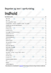 Samfundsfag begreber | Noter i samfundsfag | Over 91 sider