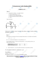 3 eksamenssæt uden hjælpemidler | Matematik