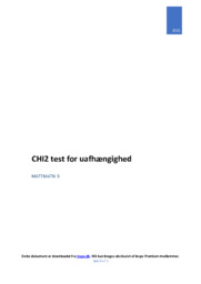 CHI2 test for uafhængighed | Matematik