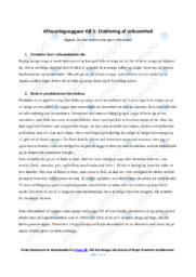 Etablering af virksomhed | Opgave