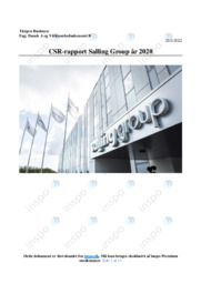 Salling Group | CSR-rapport år 2020 | VØ opgave