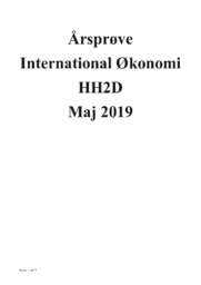 Årsprøve International Økonomi HH2D Maj 2019