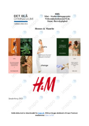 Hennes & Mauritz | SOP