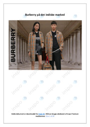 Burberry på det indiske marked | SRO